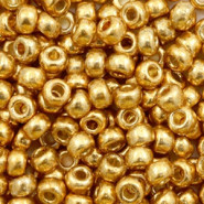 Miyuki seed beads 6/0 - Duracoat galvanized yellow gold 6-4203